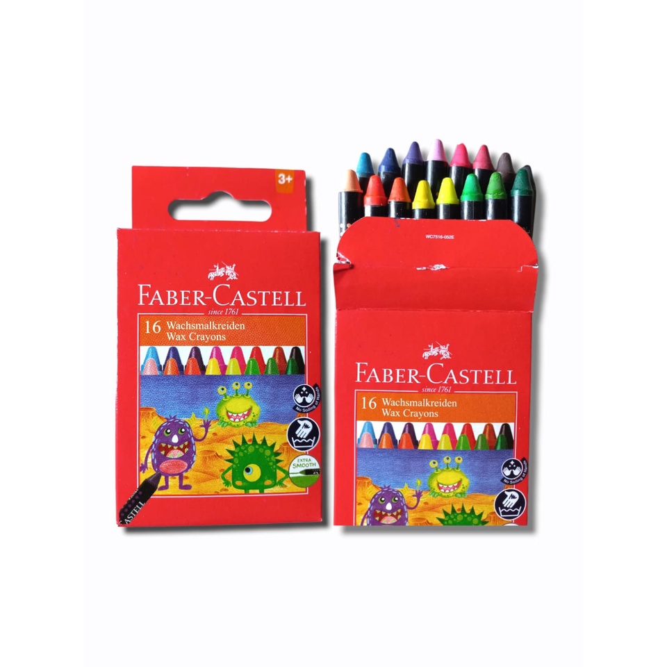 

Faber Castell Wax Crayon 16 Warna