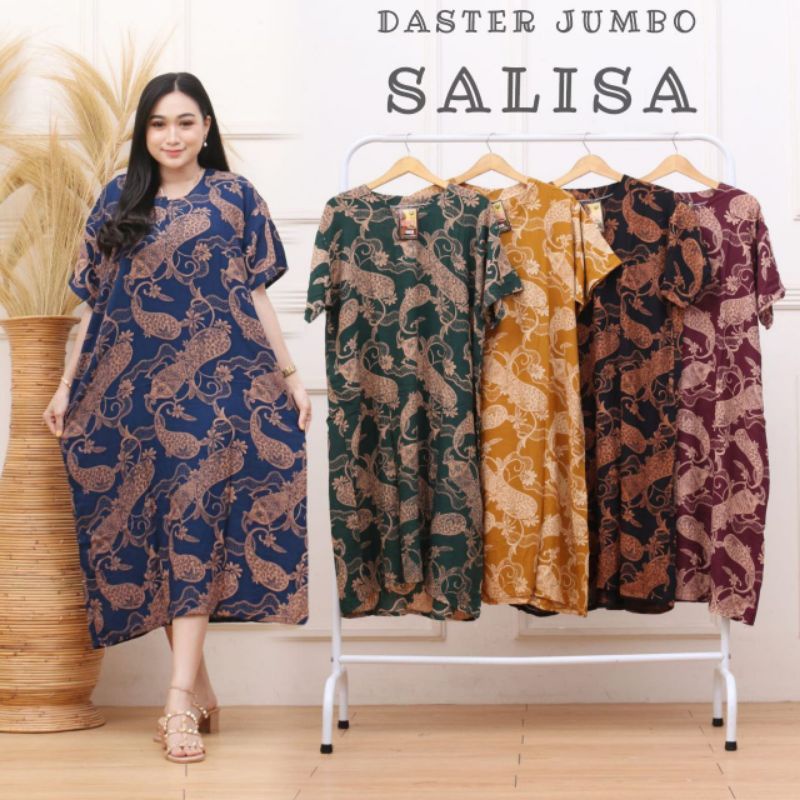 DASTER Lengan Panjang JUMBO ADEM LONGDRESS BATIK DASTER MURAH