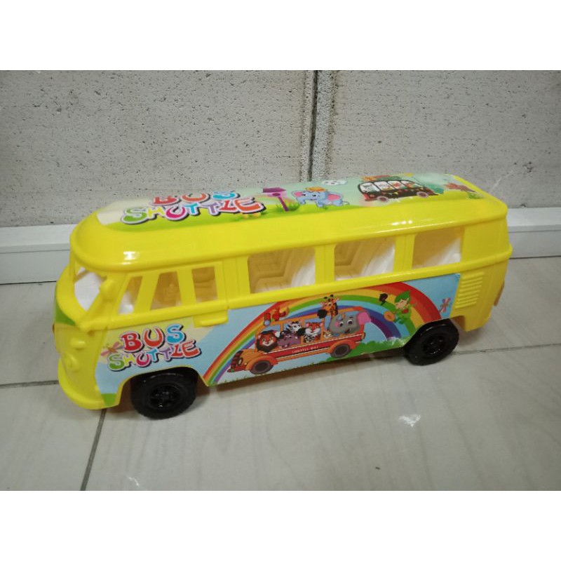 LT 109 - MURAH!! Mainan anak school bus I bis warna warni  ditarik meluncur LT109