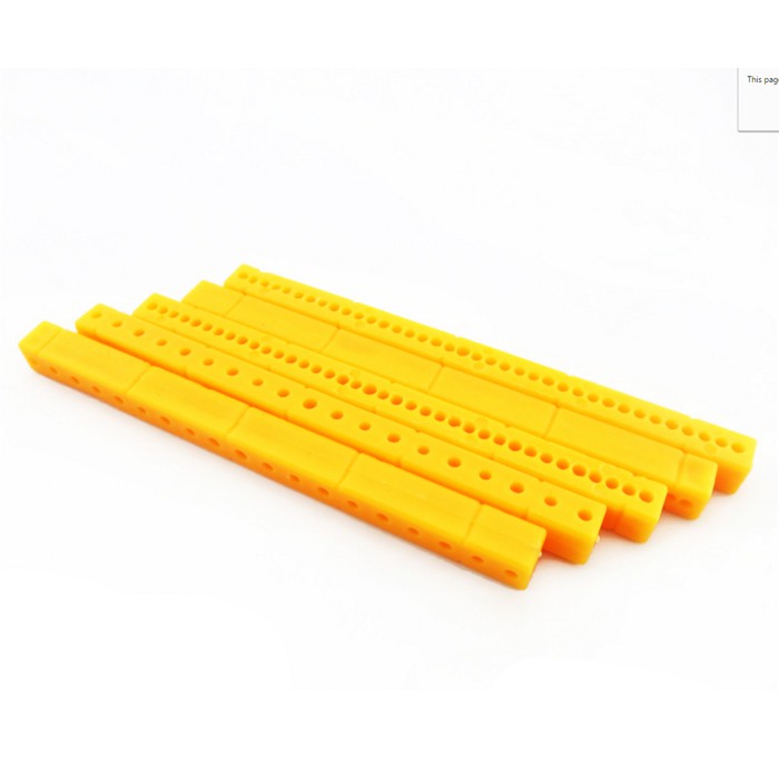 95mm yellow plastic strip short plastic strip model accessories diy