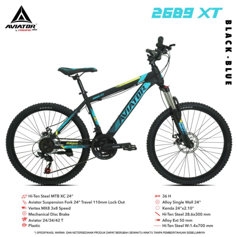 Sepeda Gunung Uk  24 Aviator 2689 XT