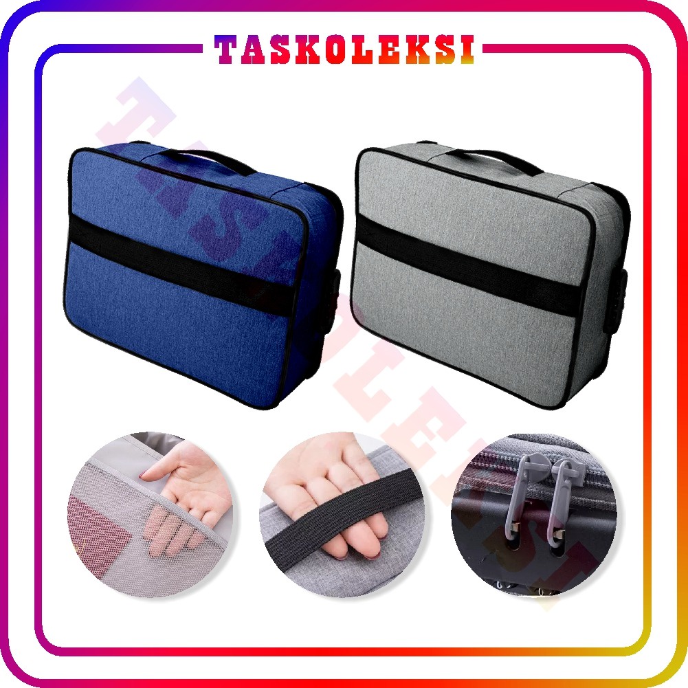 ☛TK☚ W165 Tas Penyimpanan Sertifikat Tas Dokumen Bag Tempat Dokumen Penting Tas Multifungsi Storage bag