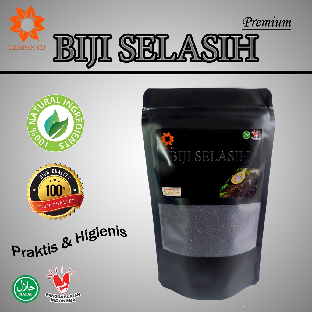 

Biji Selasih 50gr Basil Seed Selasih Murni