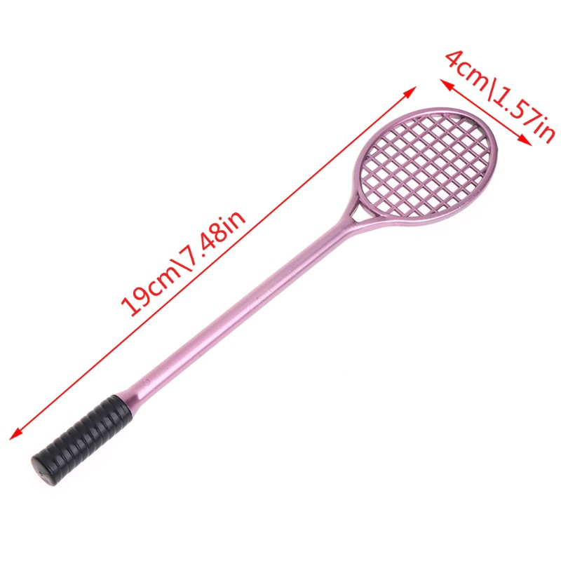 Wili❃ Mini Badminton Racket Slime Form Crystal Soil Kit Play With Slime Gel Pen
