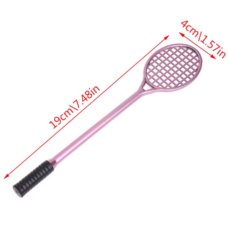 Wili❃ Mini Badminton Racket Slime Form Crystal Soil Kit Play With Slime Gel Pen