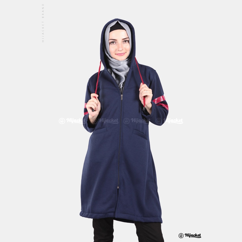 Hijacket® Beautix Series (All Size, XL, XXL) Jaket Wanita Bahan 100% Premium Fleece Asli-ROYAL BLUE