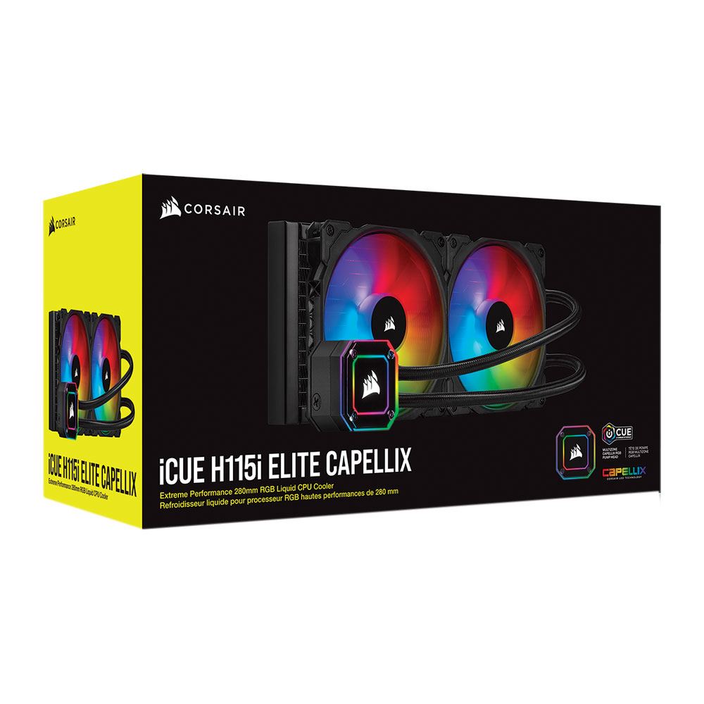 Corsair iCUE H115i Elite Capellix CW-9060047-WW Cooler Liquid RGB MANTAF GAN