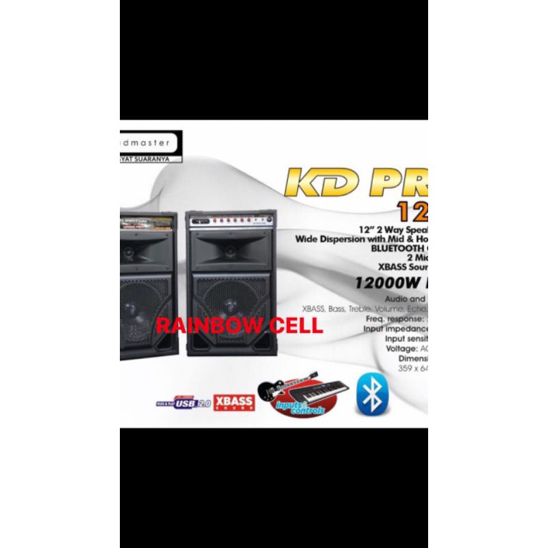 ROADMASTER SPEAKER AKTIF SINGLE 12" + USB PRO KD 12 PRO KD 12 USB bruttoth