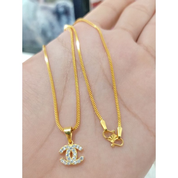 KALUNG ANAK LUONTIN PERAK 925 LAPIS MAS 24K