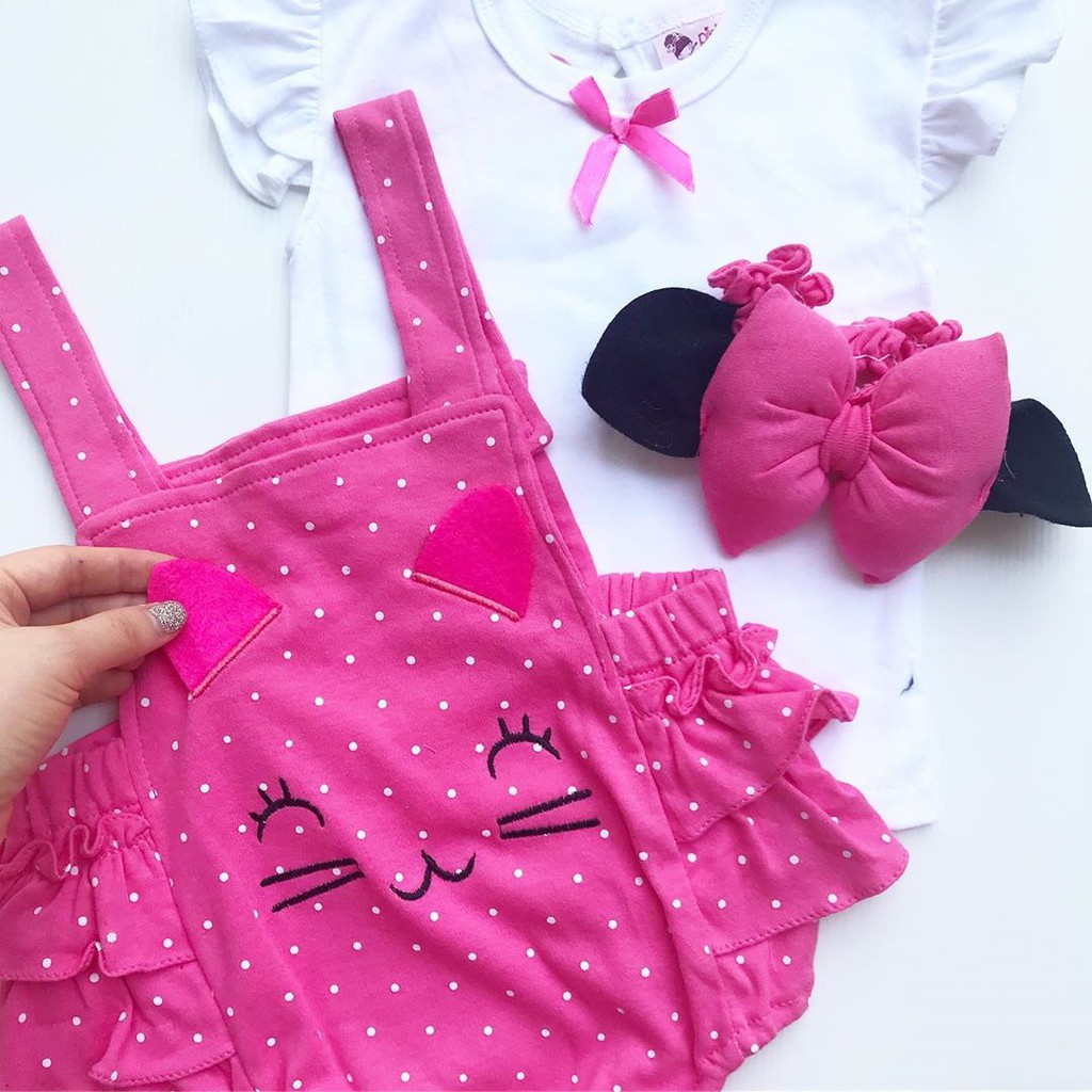 MIYUKI CAT / SLEEPING CAT JUMPER SET  Baju setelan jumper bandana sepatu pergi lucu fashion anak bayi perempuan-1