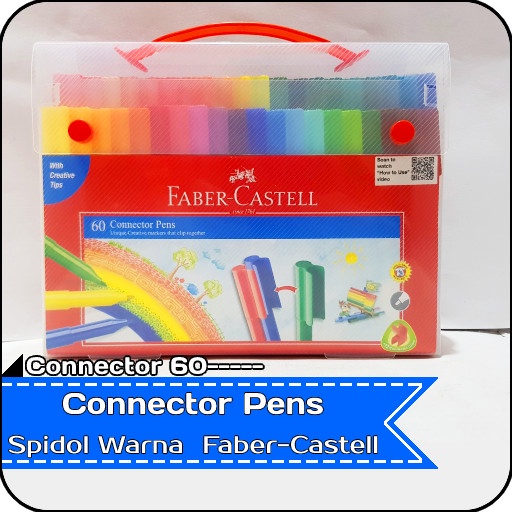 

(BISA COD) Connector Pen Faber Castell 60 & 80 Color / Spidol Warna Faber Castell - Connector 60