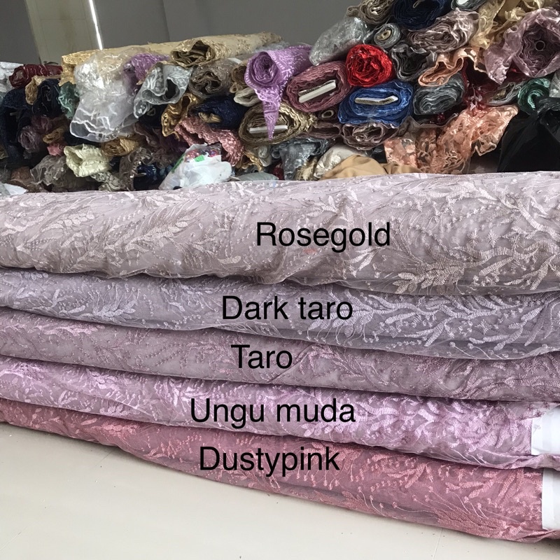 kain tulle akar bordir non mutiara