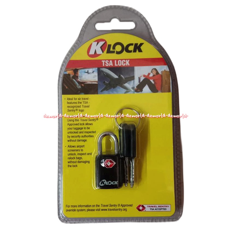 Klock Tsa Gembok Tas Gembok Koper Kunci Bag Gembok Kecil Gembok Serbaguna Small Padlock K-Lock K Lock TSA Lock Travelling Pad Lock