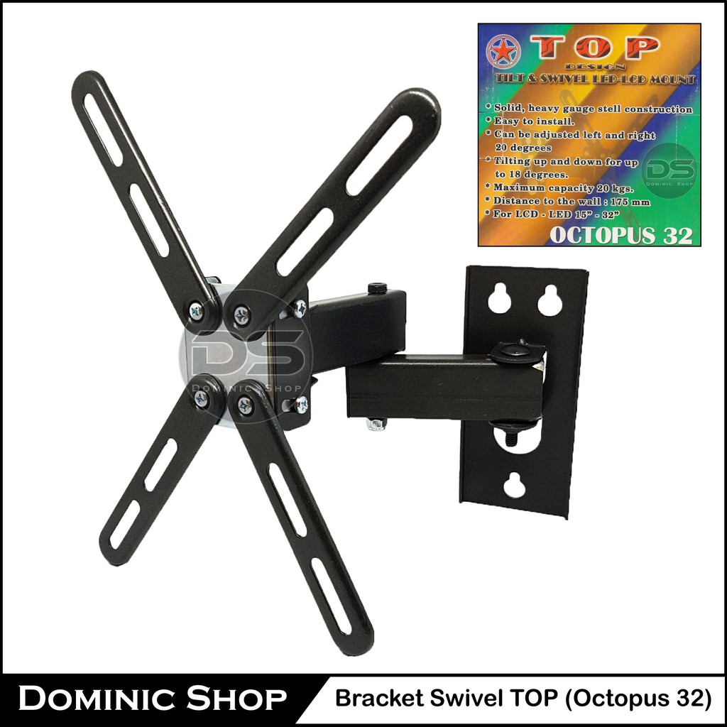 Bracket Swivel TOP Octopus 32 / Bracket Tilt and Swivel / Bracket TV / Pangkon TV