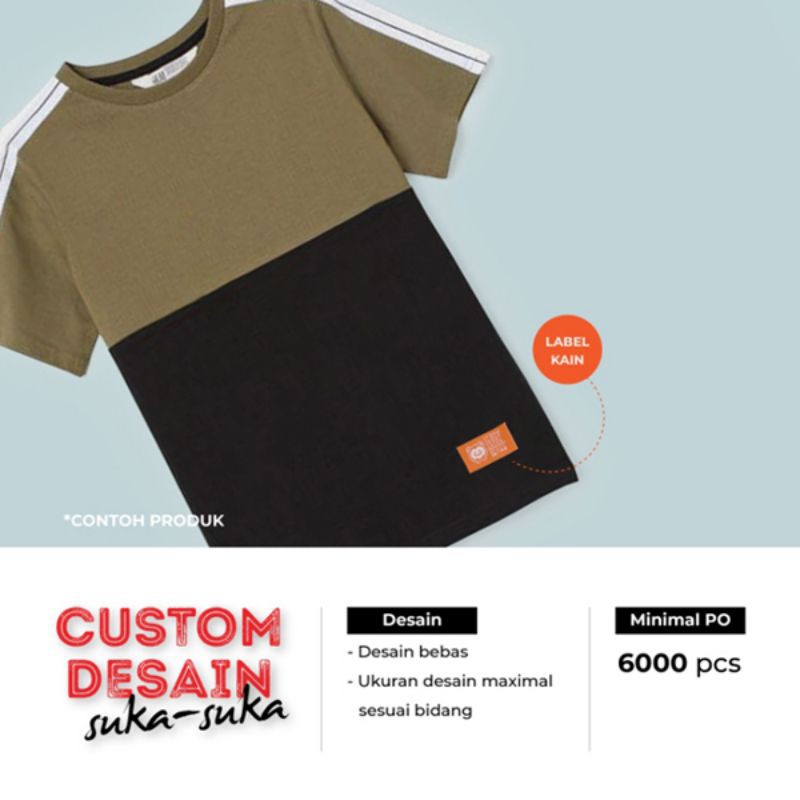 

CST928 Custom Label / Logo Kaos Wooven 3.5 x 2 cm Pre Order