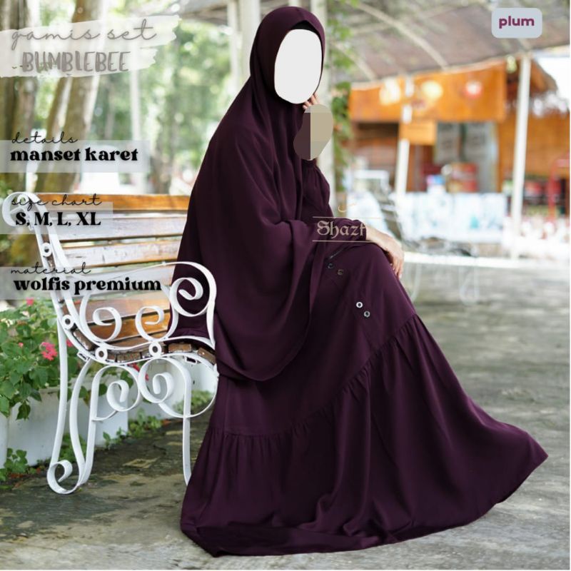Gamis Set Bumblebee Shazfa hijab
