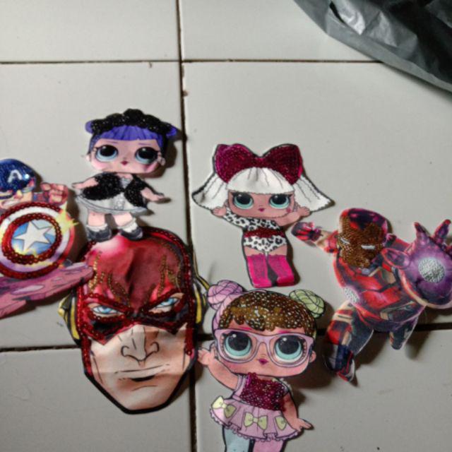 Terlaris Seqiun 2 Led Lol Dan Marvel 15 X 10 Cm
