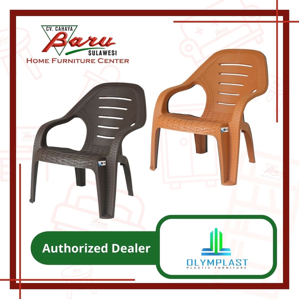 Kursi Plastik Olymplast OL 509R - KHUSUS MAKASSAR