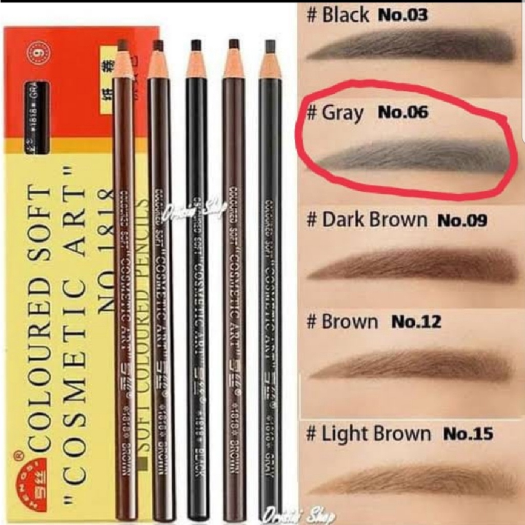 Pensil Alis Benang Hengsi Eyebrow Pensil Make Up Kosmetik Mata