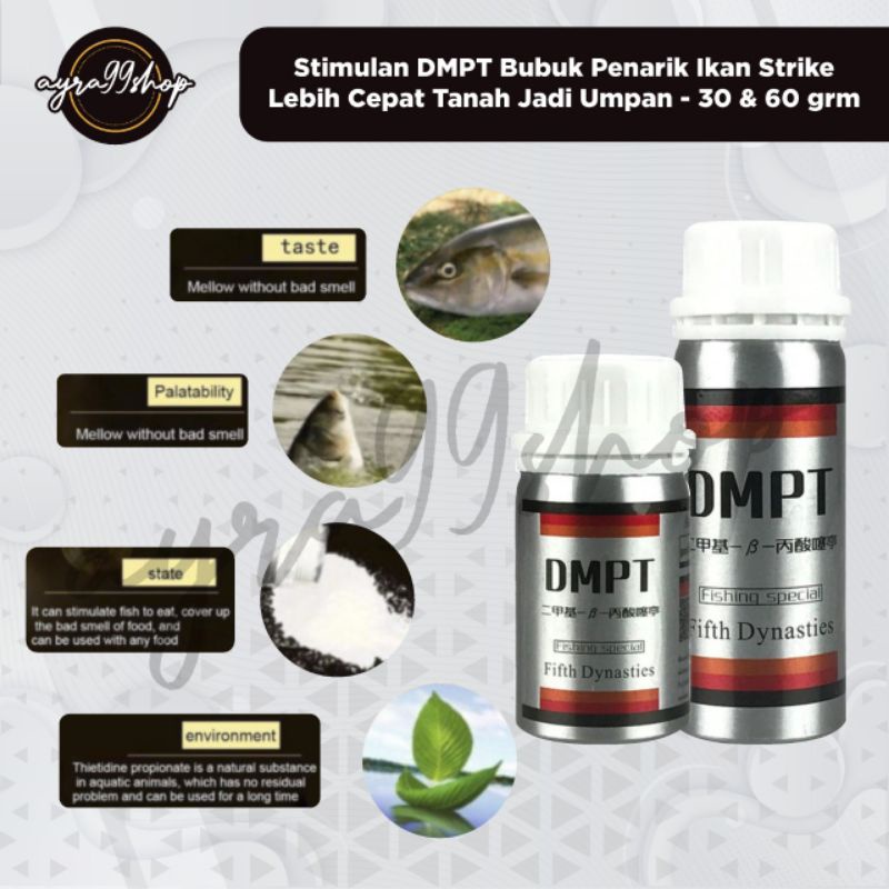 DMPT STIMULAN IKAN STRIKE BUBUK PENARIK IKAN STRIKE UMPAN PANCING 30G DAN 60G ESSEN PANCING ESEN PANCING