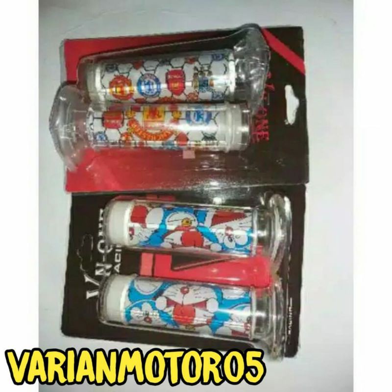 HANDGRIP KARET TRANSPARAN KARAKTER DORAEMON DAN BOLA