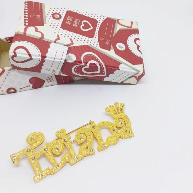 BROS NAMA CUSTOM GOLD/SILVER 24k ANTI KARAT-Seperti Triana