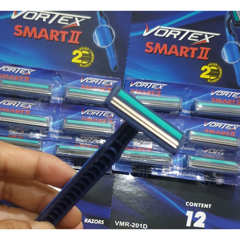 PS05  Alat cukur 2/3 mata pisau biru 1pc