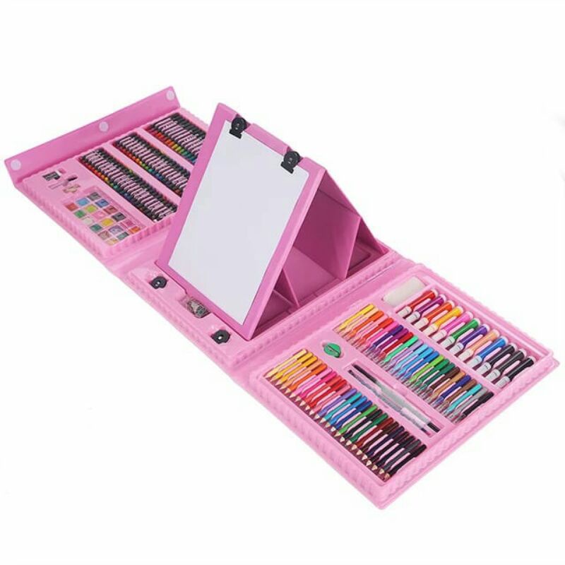 

Crayon - New Super Mega Art Set 208 Pcs Crayon/Set Drawing Anak 208 Pcs