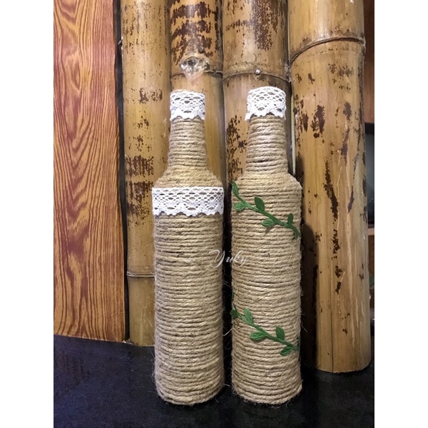 vas botol kaca / vas skandinavian / botol rustic
