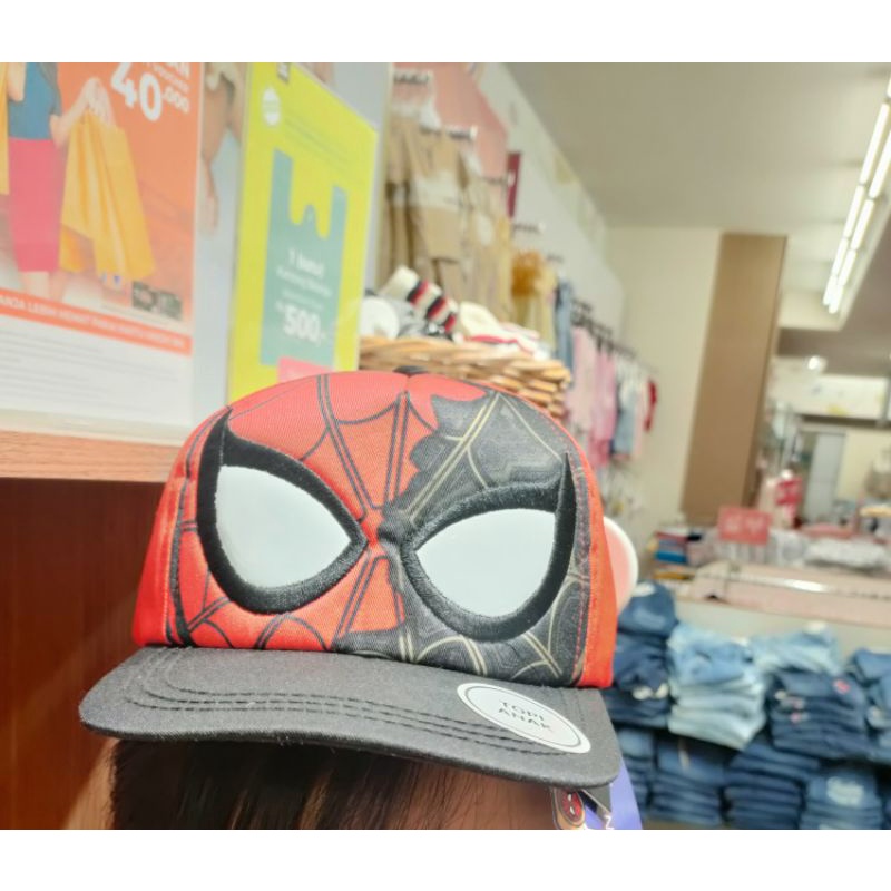 topi anak merk marvel nevada(motif spyderman),original matahari dept.store