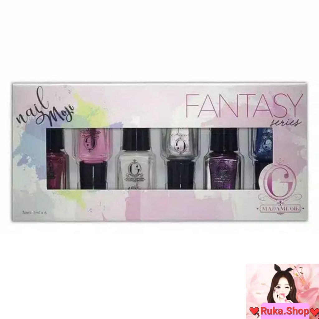 ⚘️Ruka.Shop⚘️ Madame Gie Nail Moji Fantasy Series 7ml (satuan/1set series) (100% Original)