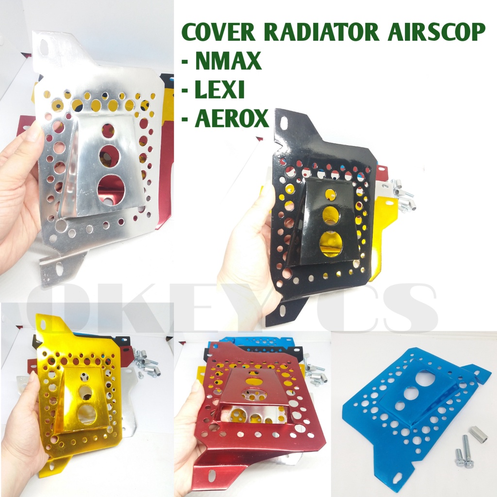 COVER RADIATOR AIRSCOOP NMAX NEW NMAX AEROX LEXI - TUTUP PELINDUNG RADIATOR AIRSCOPE Tutup Radiator 