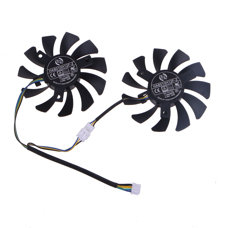 Bt Dual 75mm GPU Cooler Fans HA8010H12F-Z Untuk Untuk MSI GTX660 GTX670 GTX680 R6790 Radiator Kartu Grafis