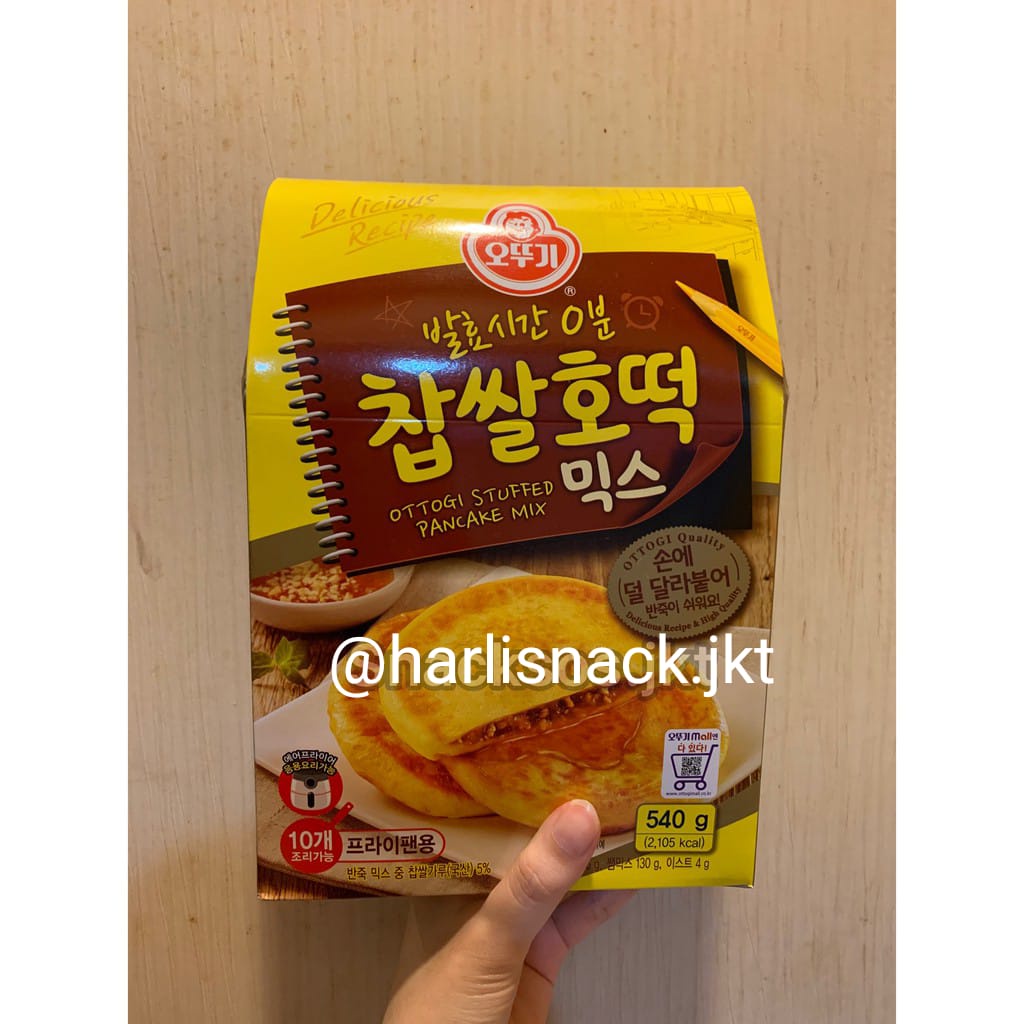 

[BOX] OTTOGI GLUTINOUS RICE HOTTEOK MIX- STUFFED PANCAKE MIX / PREMIX UNTUK PANEKUK