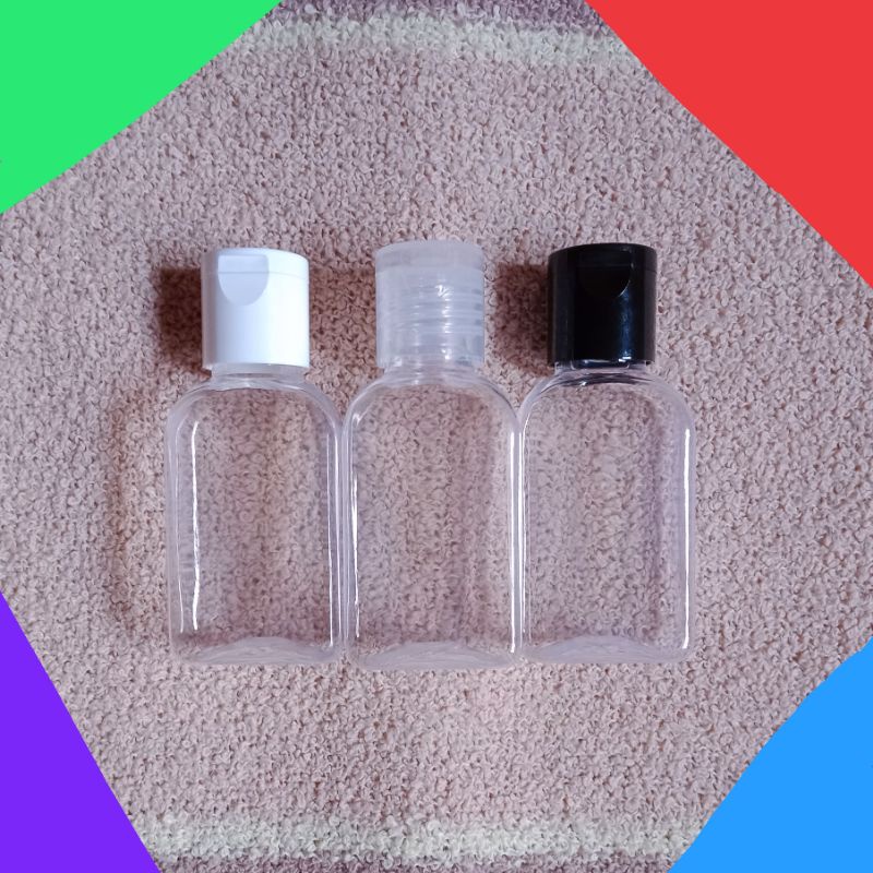 Botol Pet Fliptop Flip top Flip flop Flipflop Hand Sanitizer Gel Toner Baby Oil 30ml 30 ml Botol Car