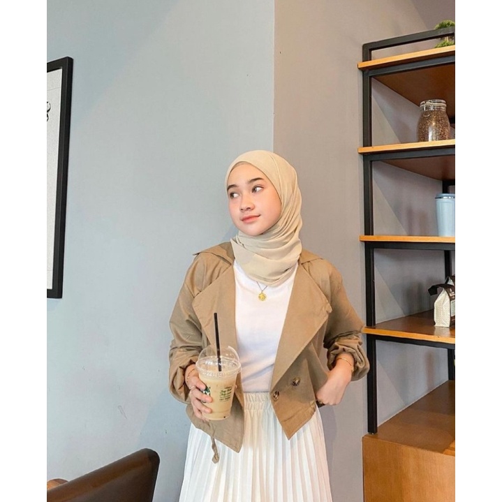 ELVIRA BLAZER/linen/atasan terbaru/casual/jaket/terbaru/terlaris