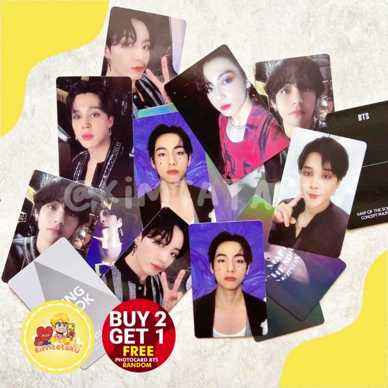 BTS unofficial photocard MOTS ONE ROUTE CLUE taehyung jungkook