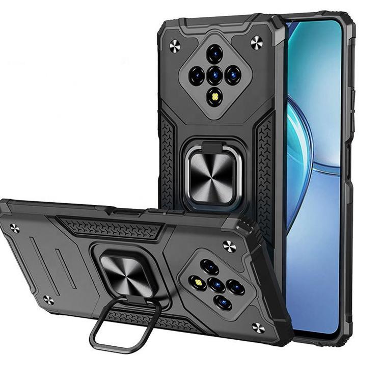 Jaman Now Hard Case Infinix Zero 8 Ring Kickstand Leopard AQC