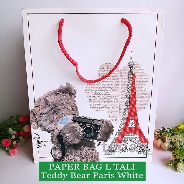 

Terlaris Paper Bag Tali Motif / Tas Kertas Kado / Tas Ulang tahun - L BEAR 2