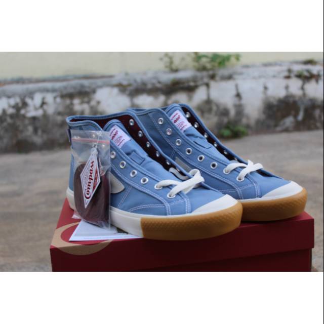 Sepatu Compass Gazelle Hi Blue Sky size 37