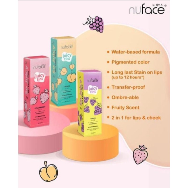 NUFACE LIPTINT FRUIT/ LIPTINT AROMA BUAH/ LIPTINT NUFACE