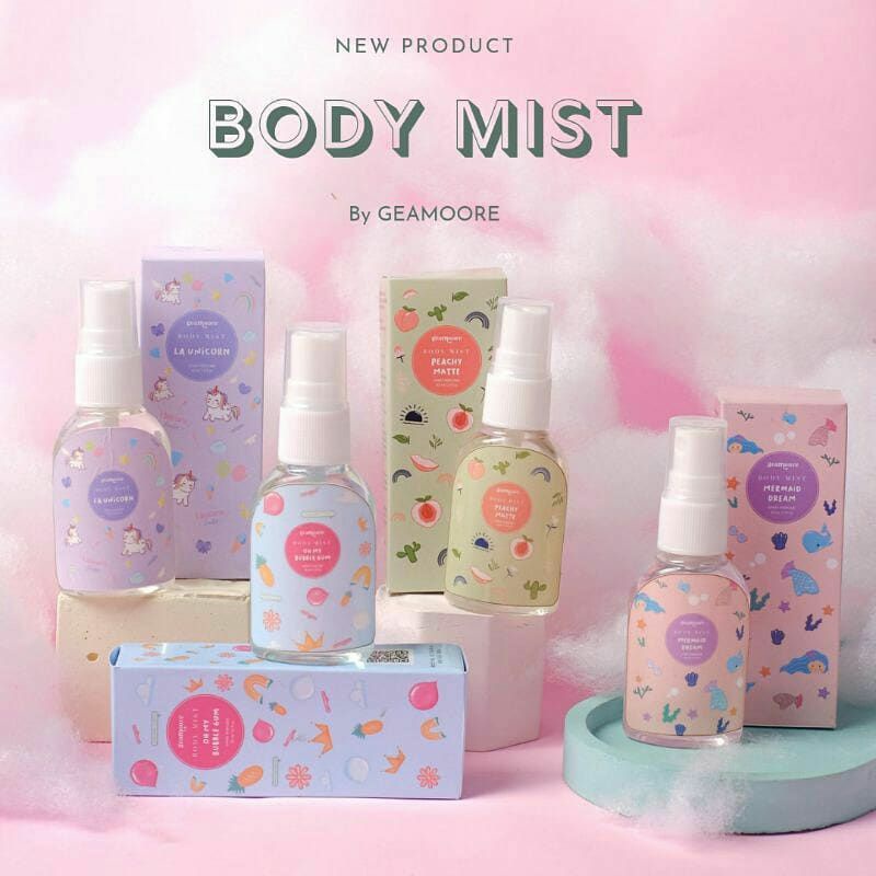 BODY MIST | GEAMOORE | PARFUM BADAN | MENGURANGI BAU BADAN