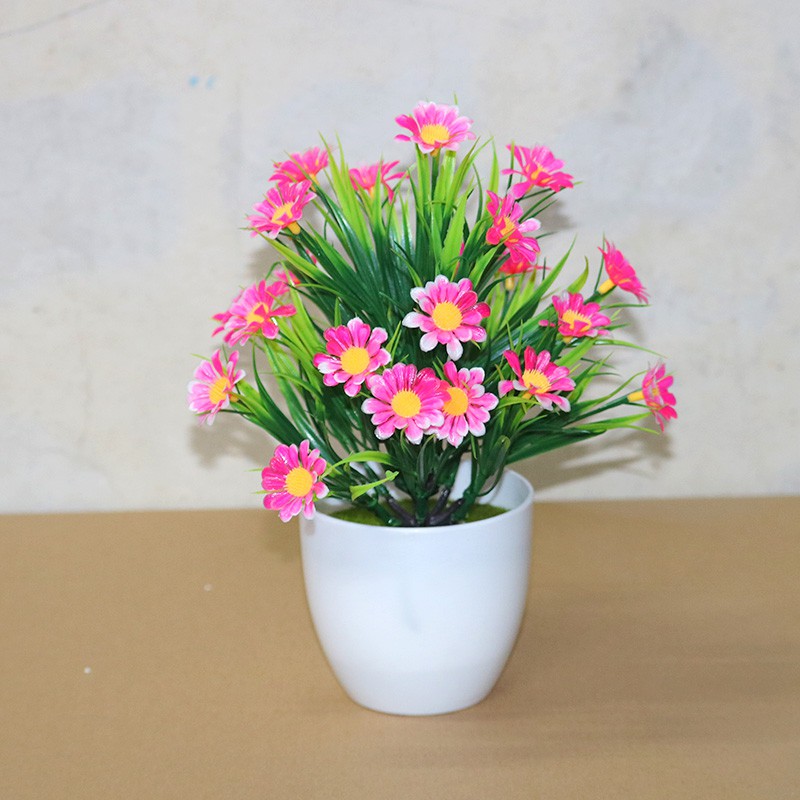 MARKAS PT32 Pot Tanaman Hias Bunga Hias Plastik Pot Bongsai Artificial Flower Decoration