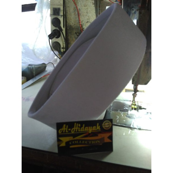 peci songkok putih tinggi 10 cm