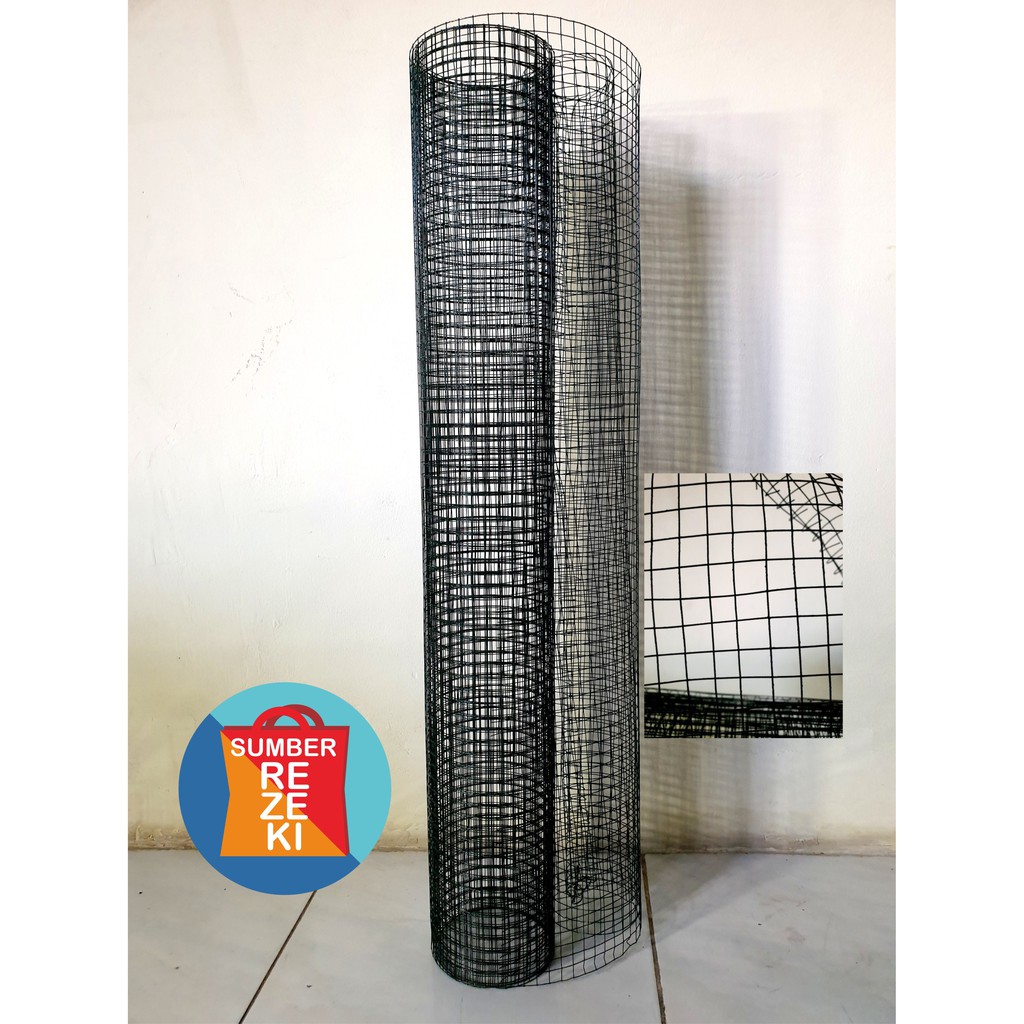 Kawat Loket PVC Anti Karat 1/2" Lebar 90cm, Kawat Ram,Kawat kandang, Kawat Ayak Pasir