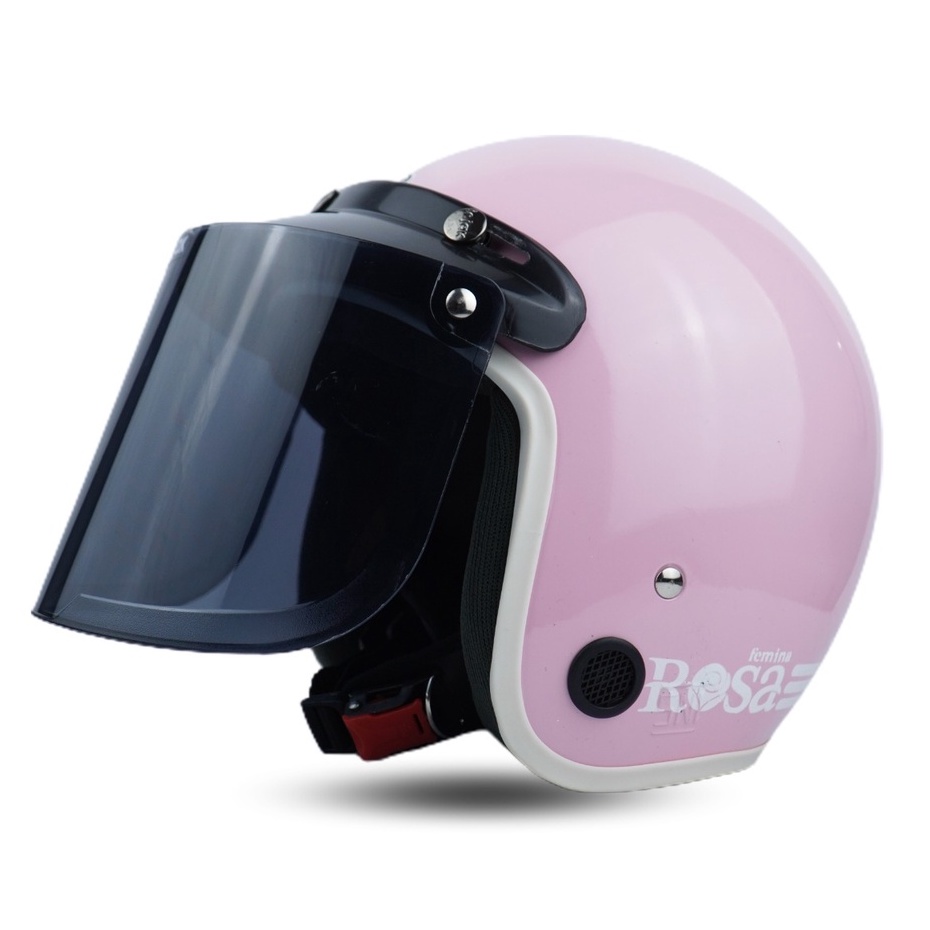 Helm Bogo Dewasa Wanita Pria Cewek Cowok Motor Sni Helem Retro Klasic Classic Cod Warna Pastel