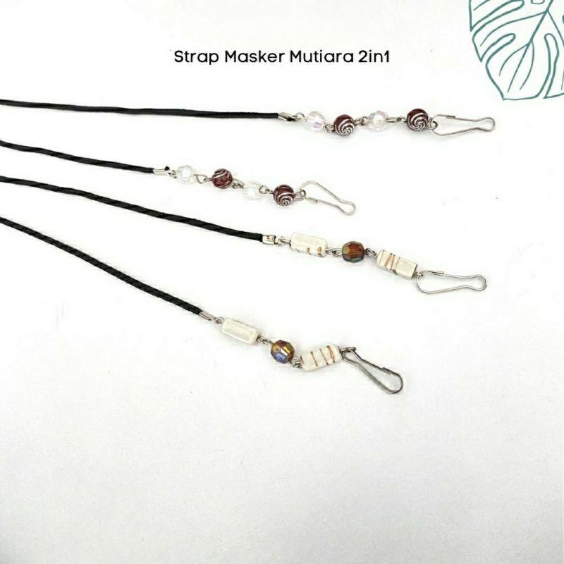 Strap Masker 2in1- Stopper Hiasan Karakter Lucu - Pengait Besar