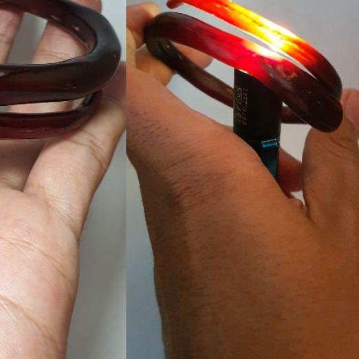 ♔ gelang akar bahar merah asli dan natural size kecil minimalis ☄