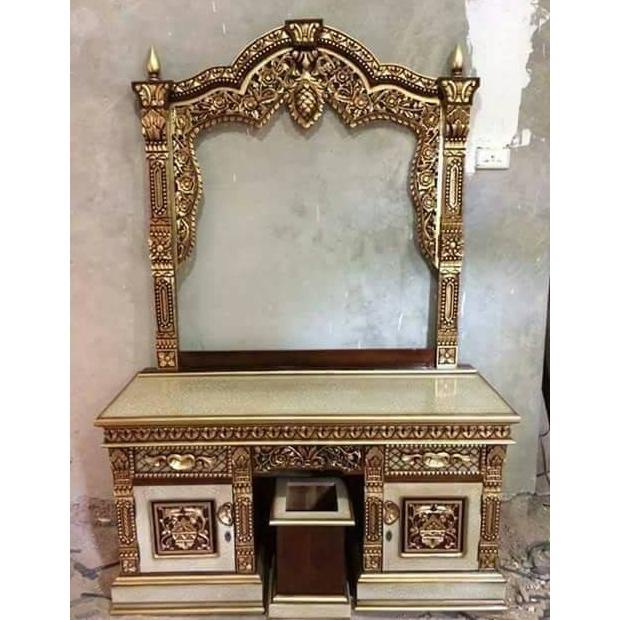 Meja Rias Kayu Jati Ukir/Tolet