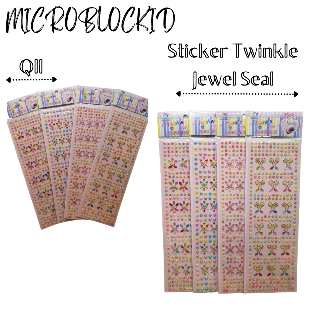 

STICKER TWINKLE JEWEL SEAL BLINK BLINK QII STICKER MANIK MANIK